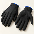 AI-generated concept: black courier gloves studio photograph
